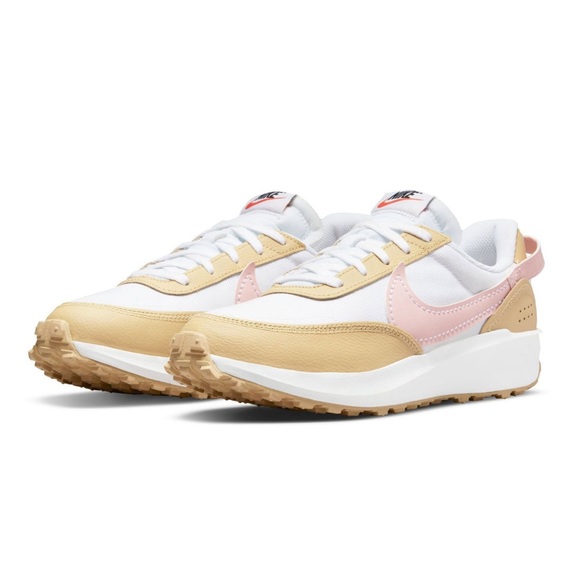 Nike Waffle Debut “1972” Women's Athletic Running Gym Shoes Light Beige/Pink - Picture 3 of 6